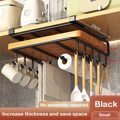Kitchen Under Cabinet Basket Storage Shelf