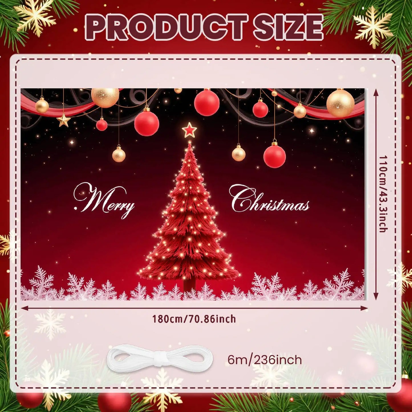 Christmas Decor Door Cover