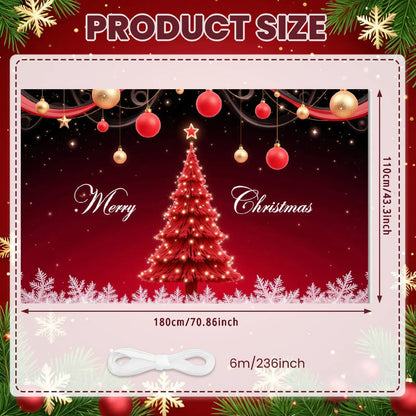 Christmas Decor Door Cover