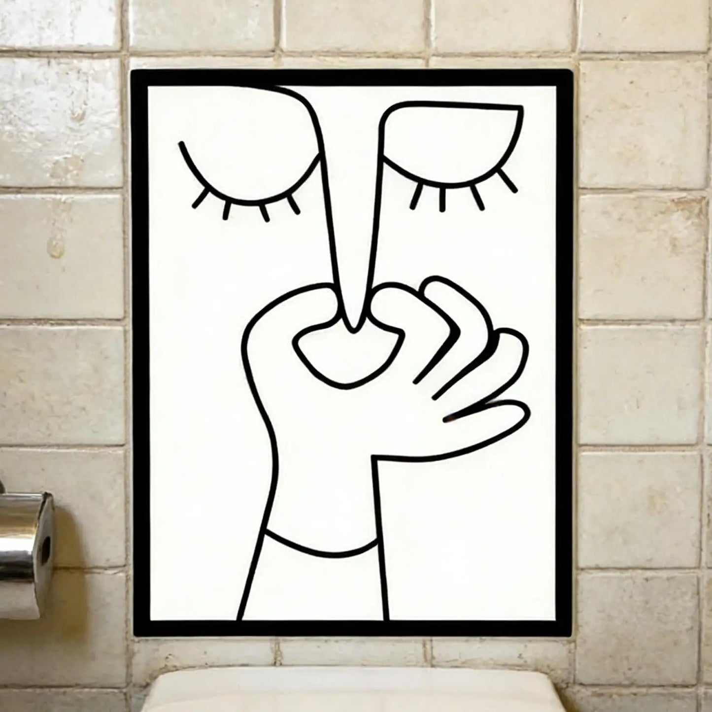 Humorous Toilet Wall Decor