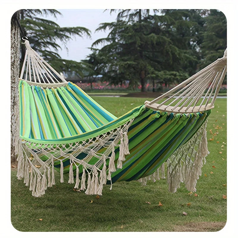 Bohemian Double Hammock for Outdoor Use