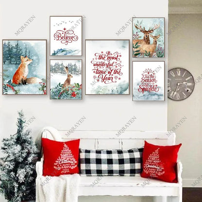 Holiday Decor Christmas Theme Prints