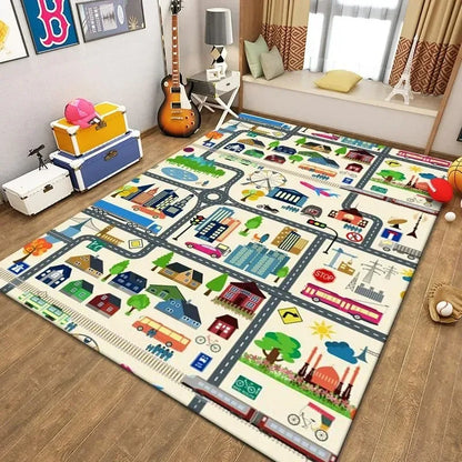 Cartoon Game Area Rug
