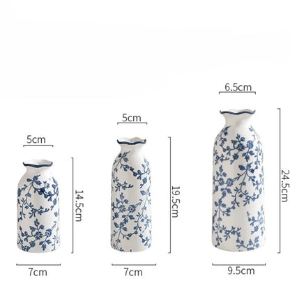 Blue and White Porcelain Vases