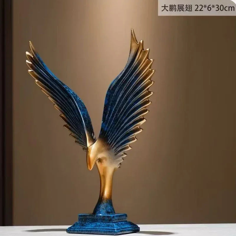 Creative Decor Eagle Sculptures in Three Colors.