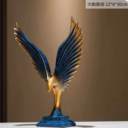 Creative Decor Eagle Sculptures in Three Colors.