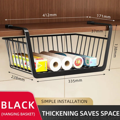 Kitchen Under Cabinet Basket Storage