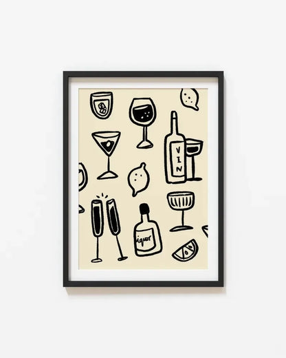 Wine Glass Alcohol Poster