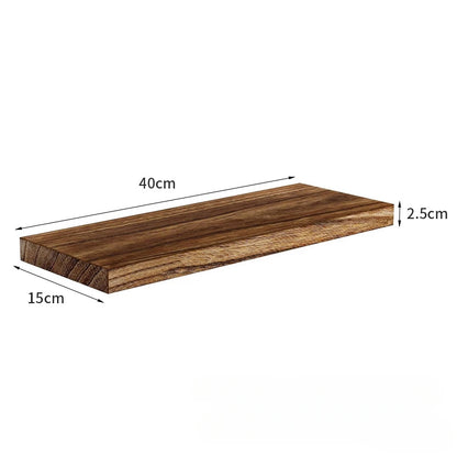 Wall Suspended Wooden Shelving