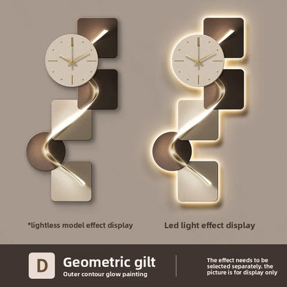 Modern Geometrical Wall Clock