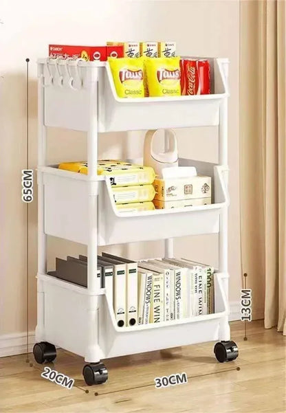 2/3/4/5 Tier Mobile Storage Rack