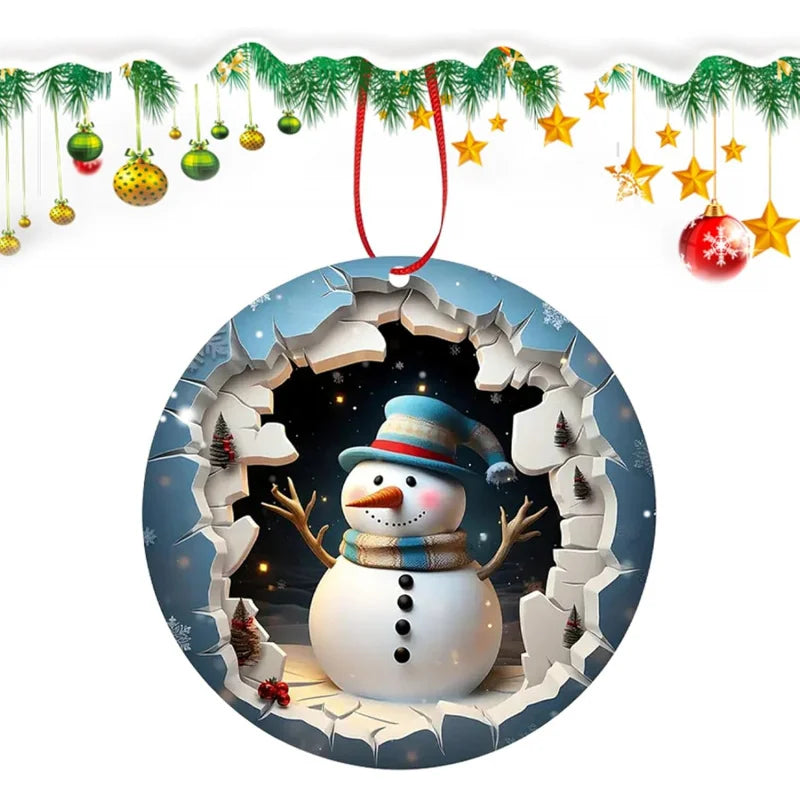 Wooden Christmas Tree Ornaments