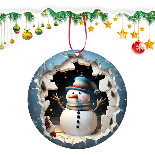 Wooden Christmas Tree Ornaments