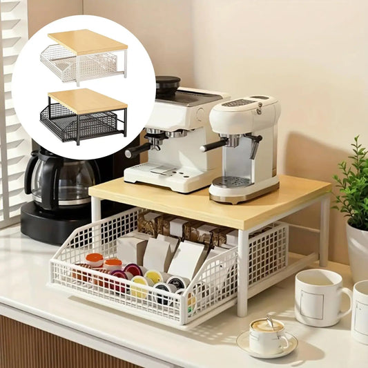 Kitchen Storage Rack Upright Shelf with Drawer