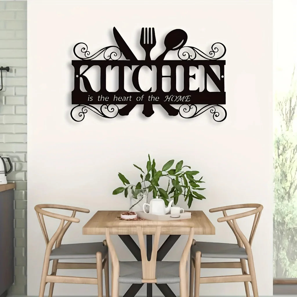 Art Deco Metal Kitchen Wall Art