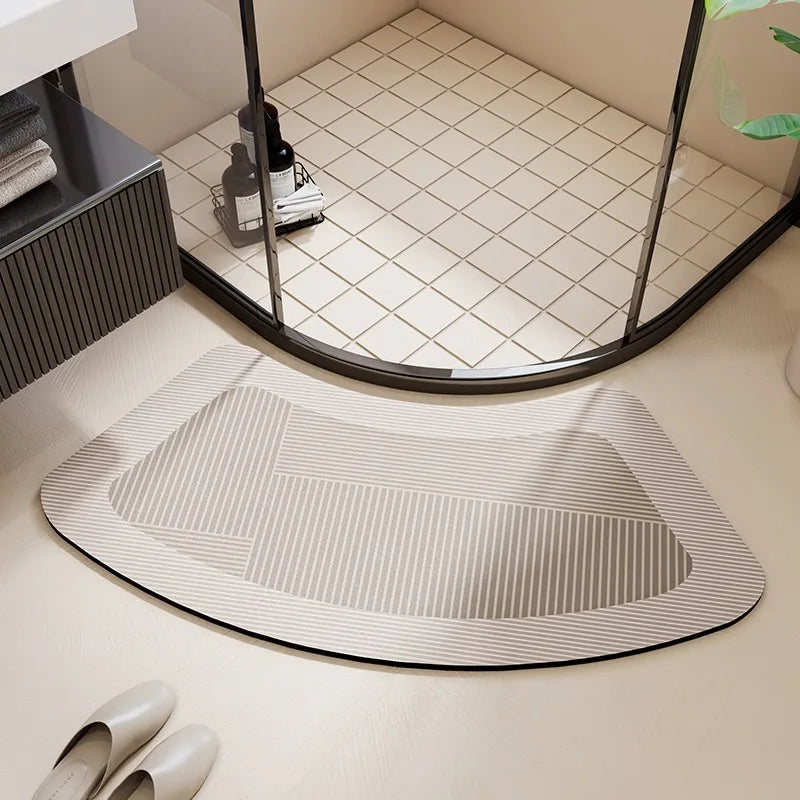 Arched Bathroom Floor Mat