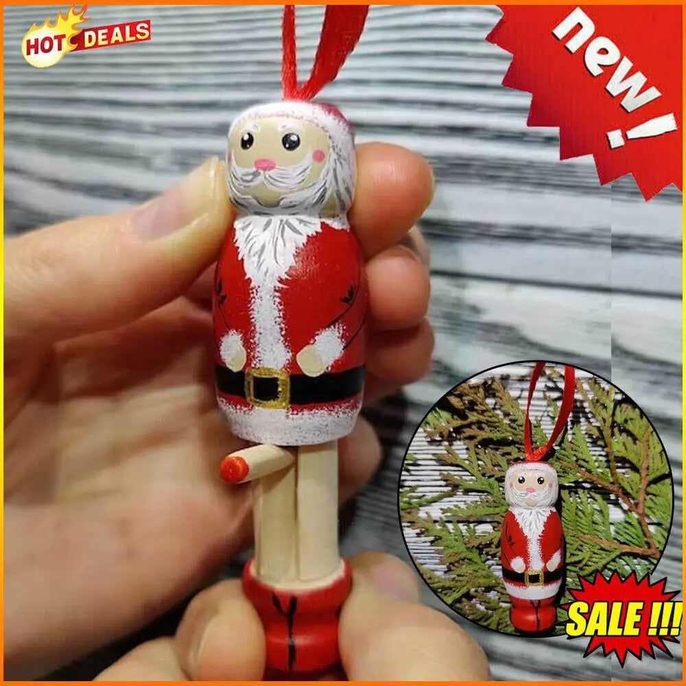 Funny Santa Christmas Tree Ornament