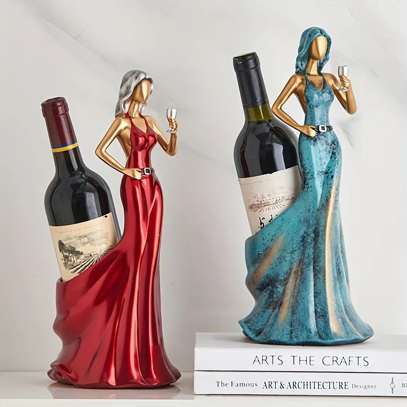 Red Wine Rack Home Decoration