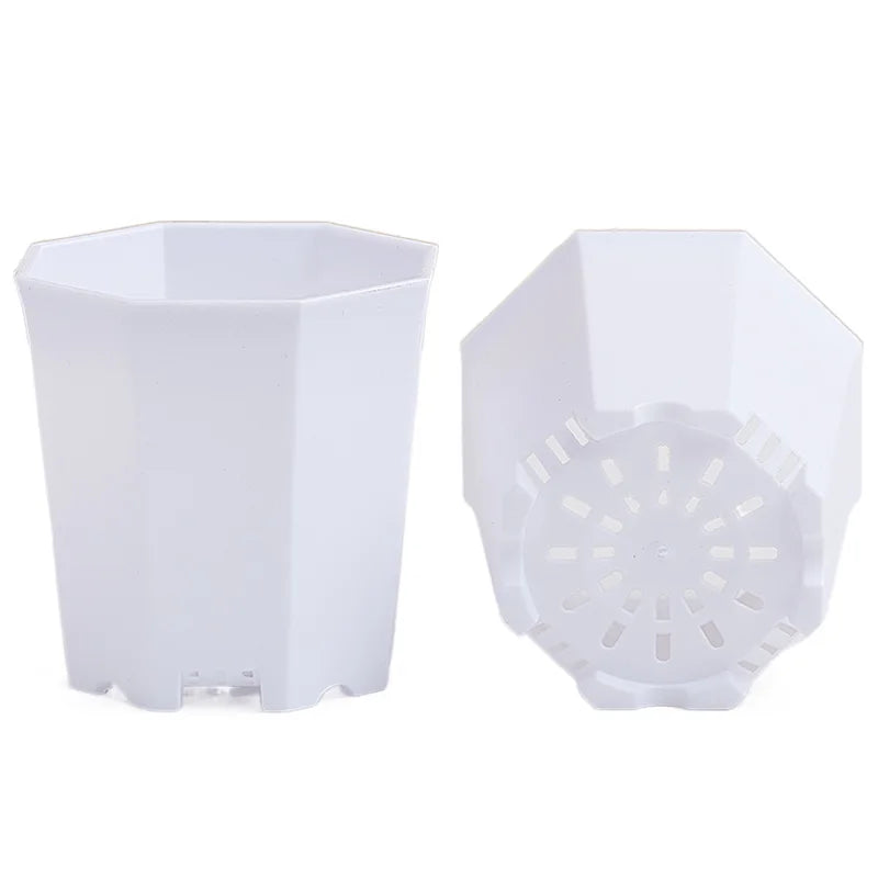 10/20pcs Octagonal Flower Pots