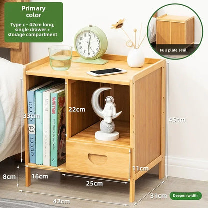 Bedside Nightstand Solid Wood