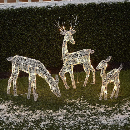 Lighted Deer Christmas Decorations