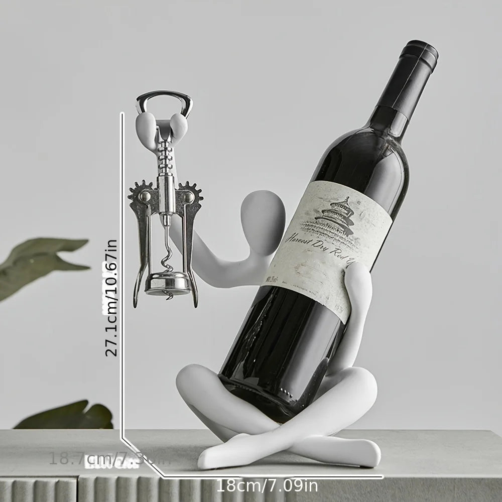 Creative Abstract Character Wine Rack