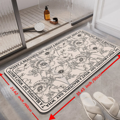 Designed Bathroom  Bath Mat