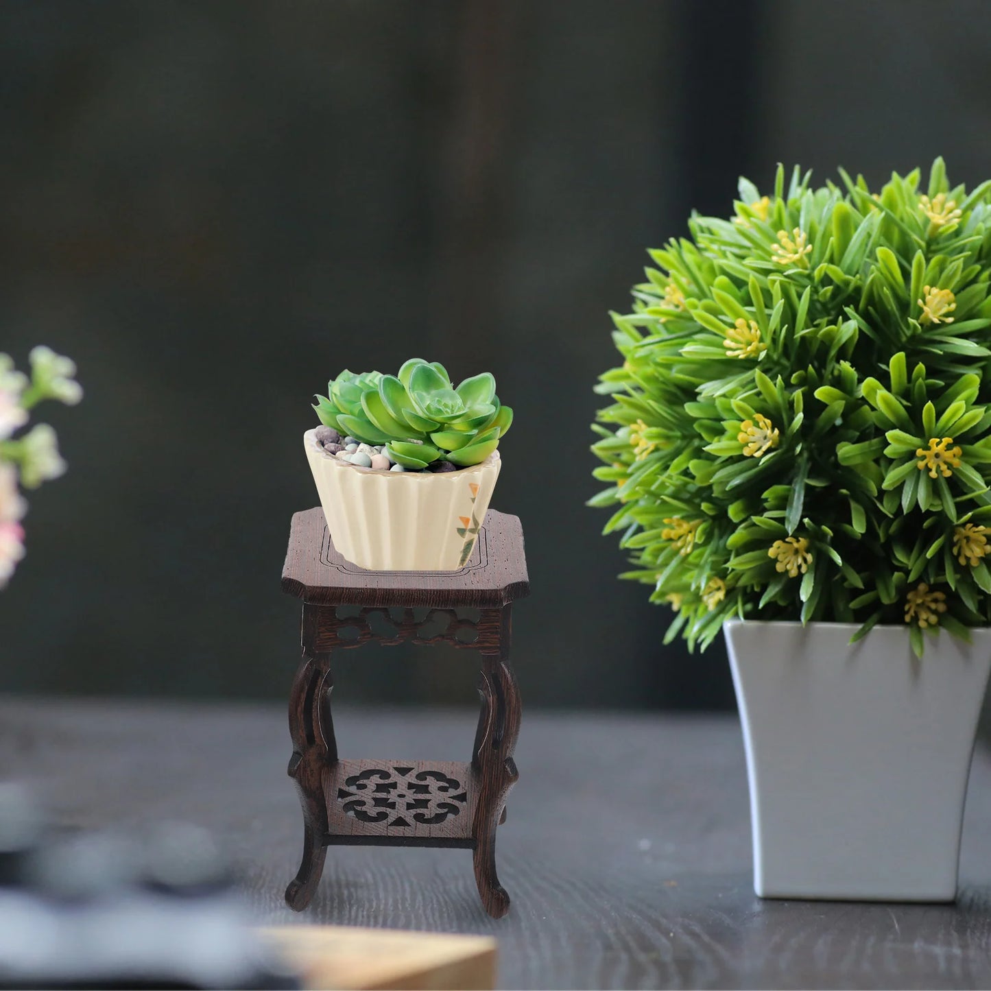 Wooden Plant Stand Holder