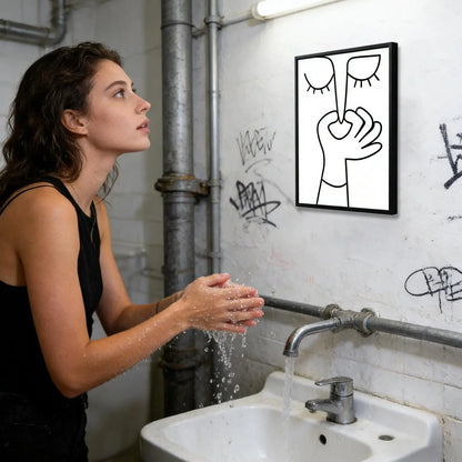 Humorous Toilet Wall Decor