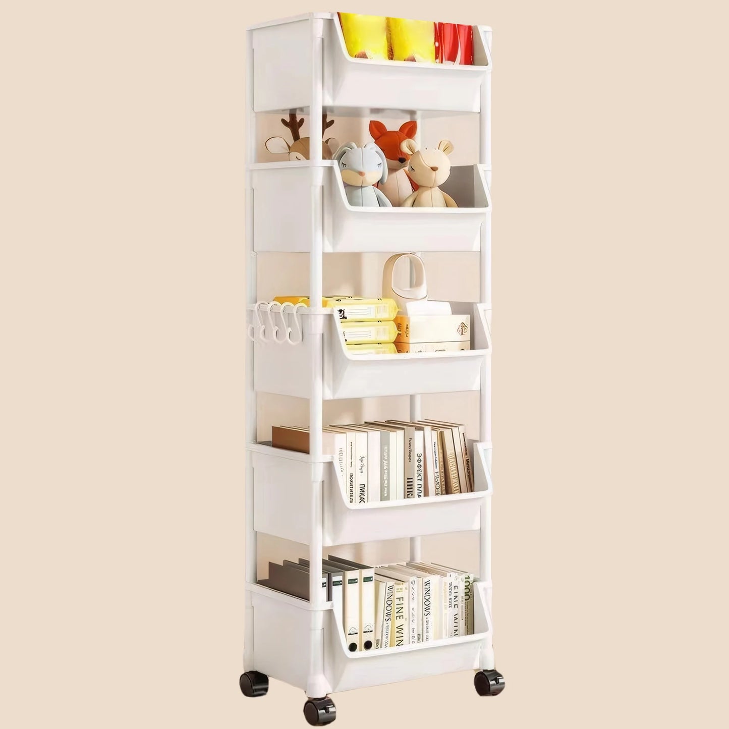 8 Different Type Shelving with Wheels