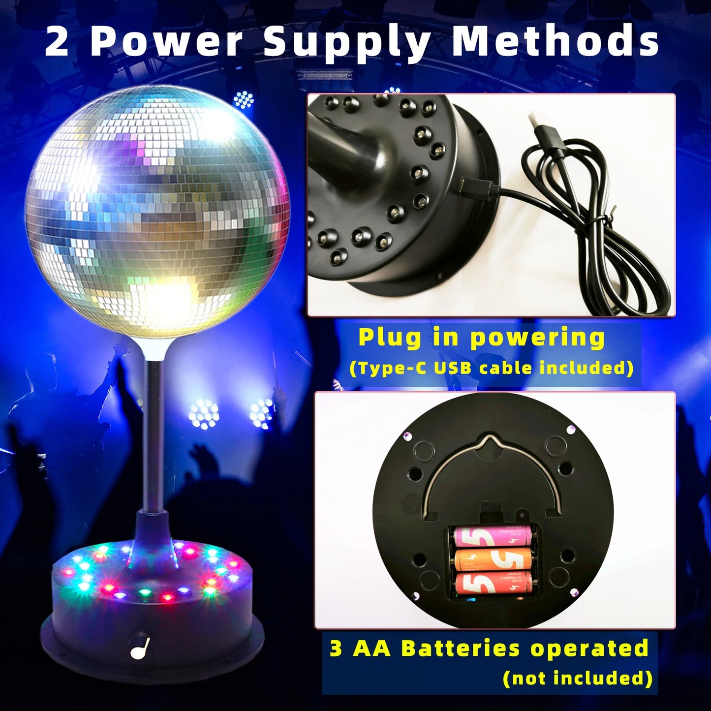 Mirrors Ball Light with Remote,