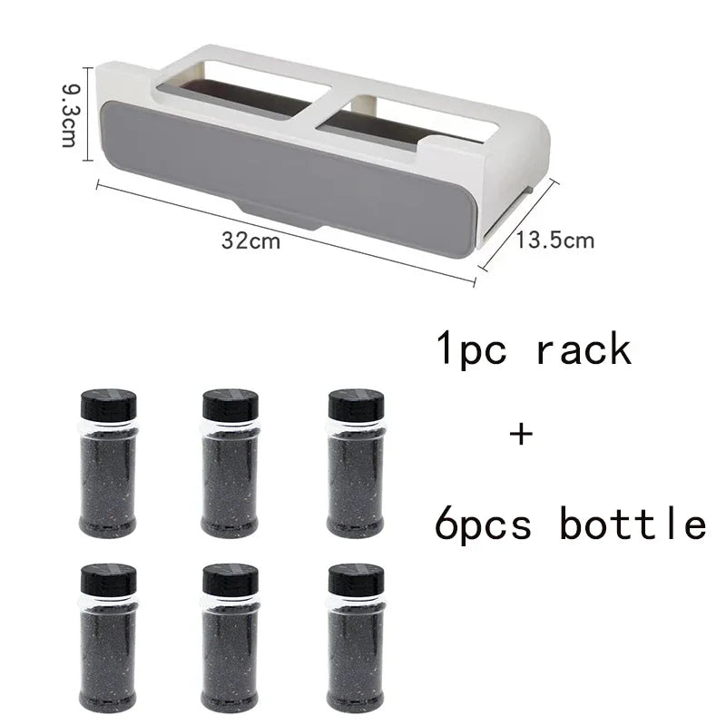 Kitchen Spice Bottle Storage Rack