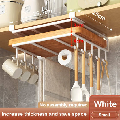Kitchen Under Cabinet Basket Storage Shelf
