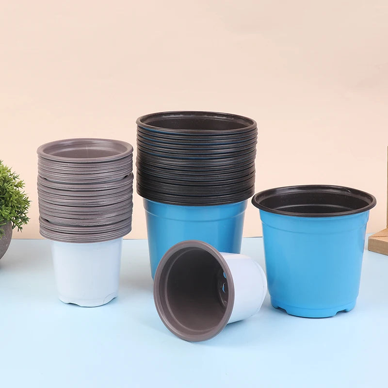 Two-color Thickened Plastic Seedling Pots