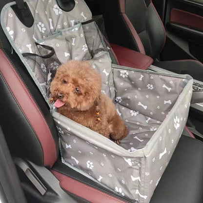 Dog Car Seat with Storage Pockets