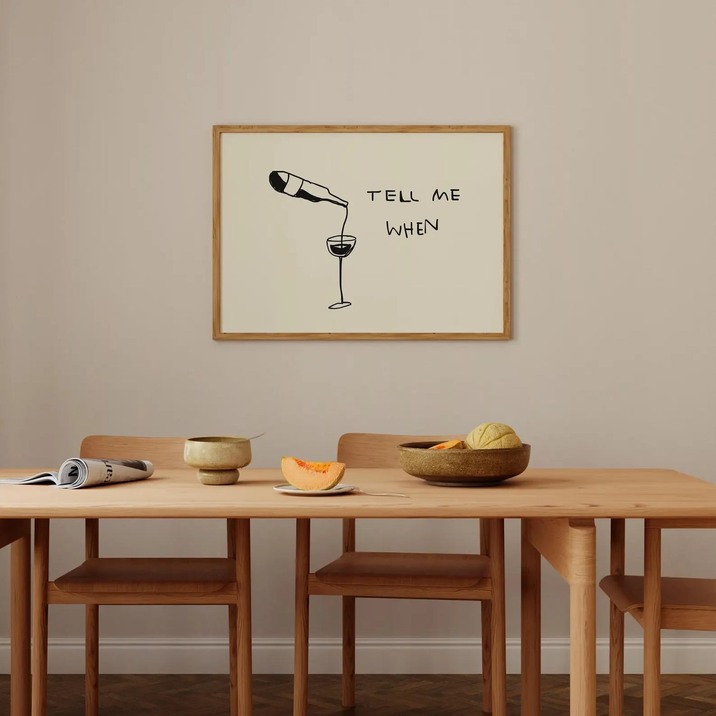 Funny Wine Quote Print