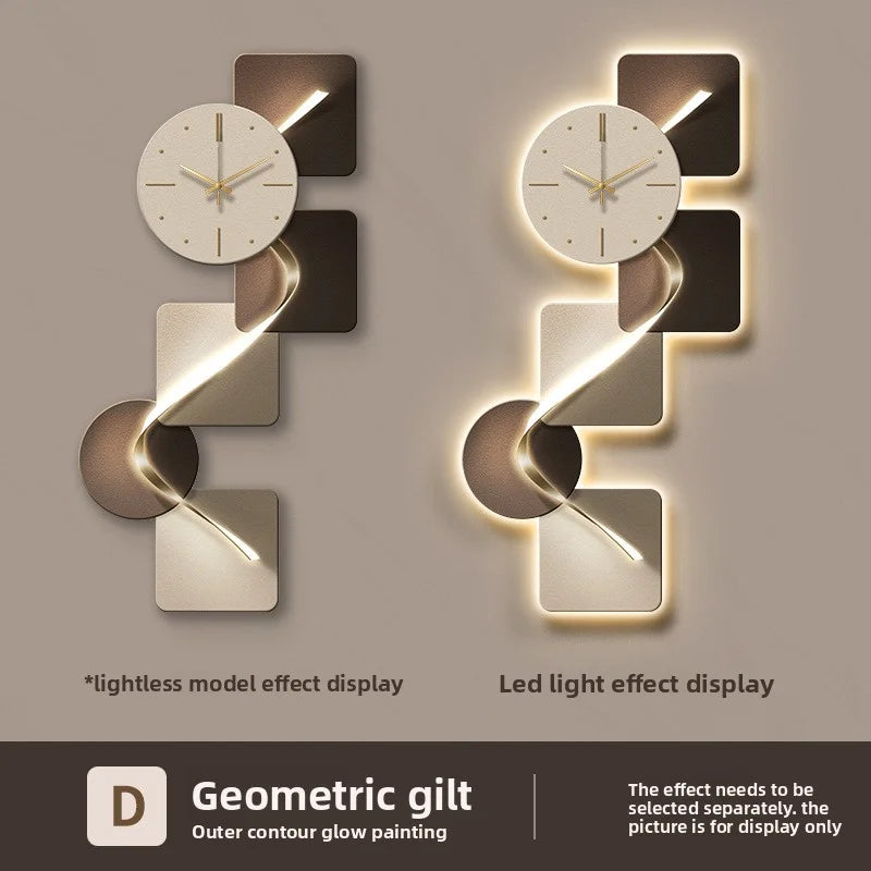 Modern Geometrical Wall Clock