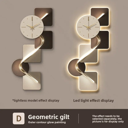 Modern Geometrical Wall Clock