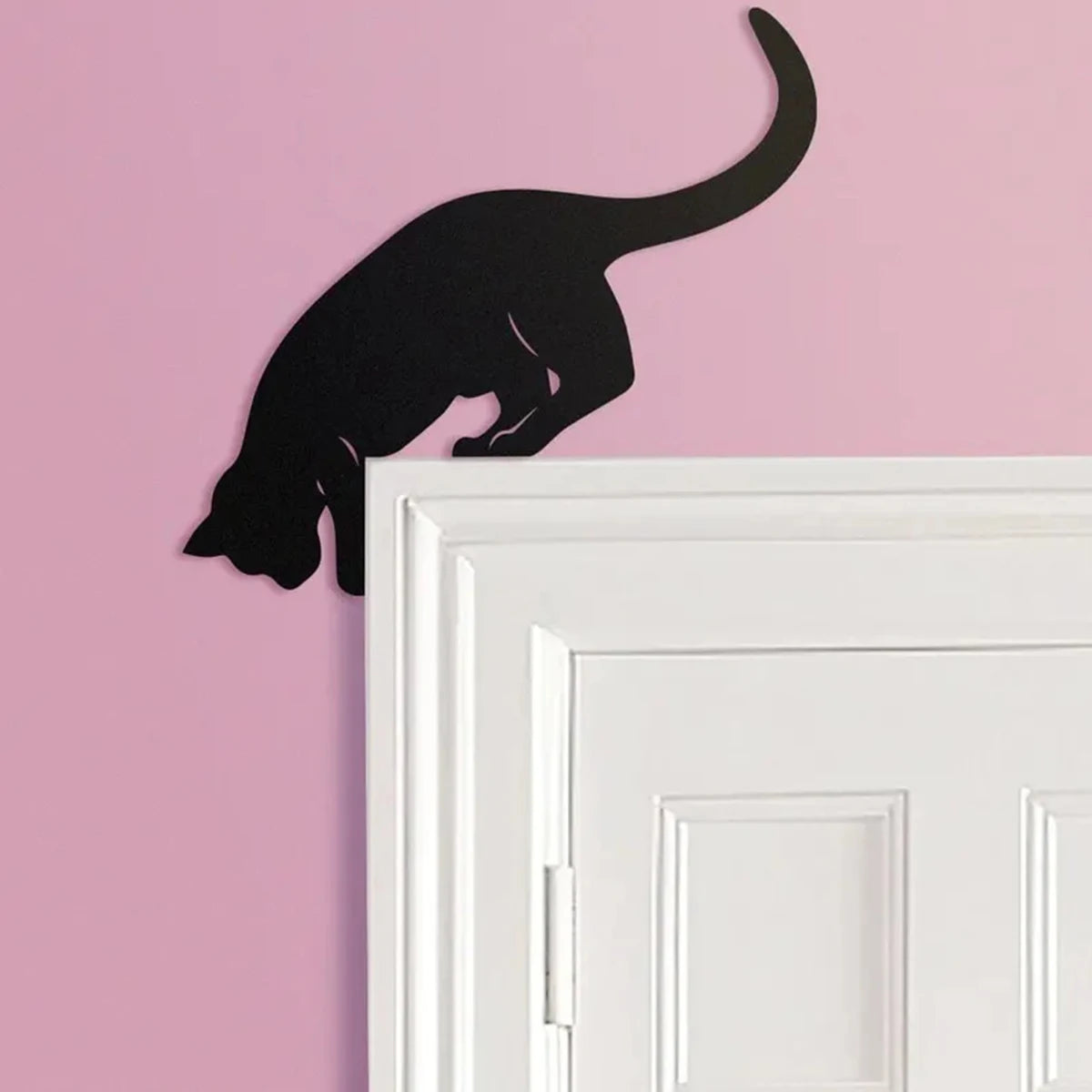 Cat looking down Door Topper Decoration