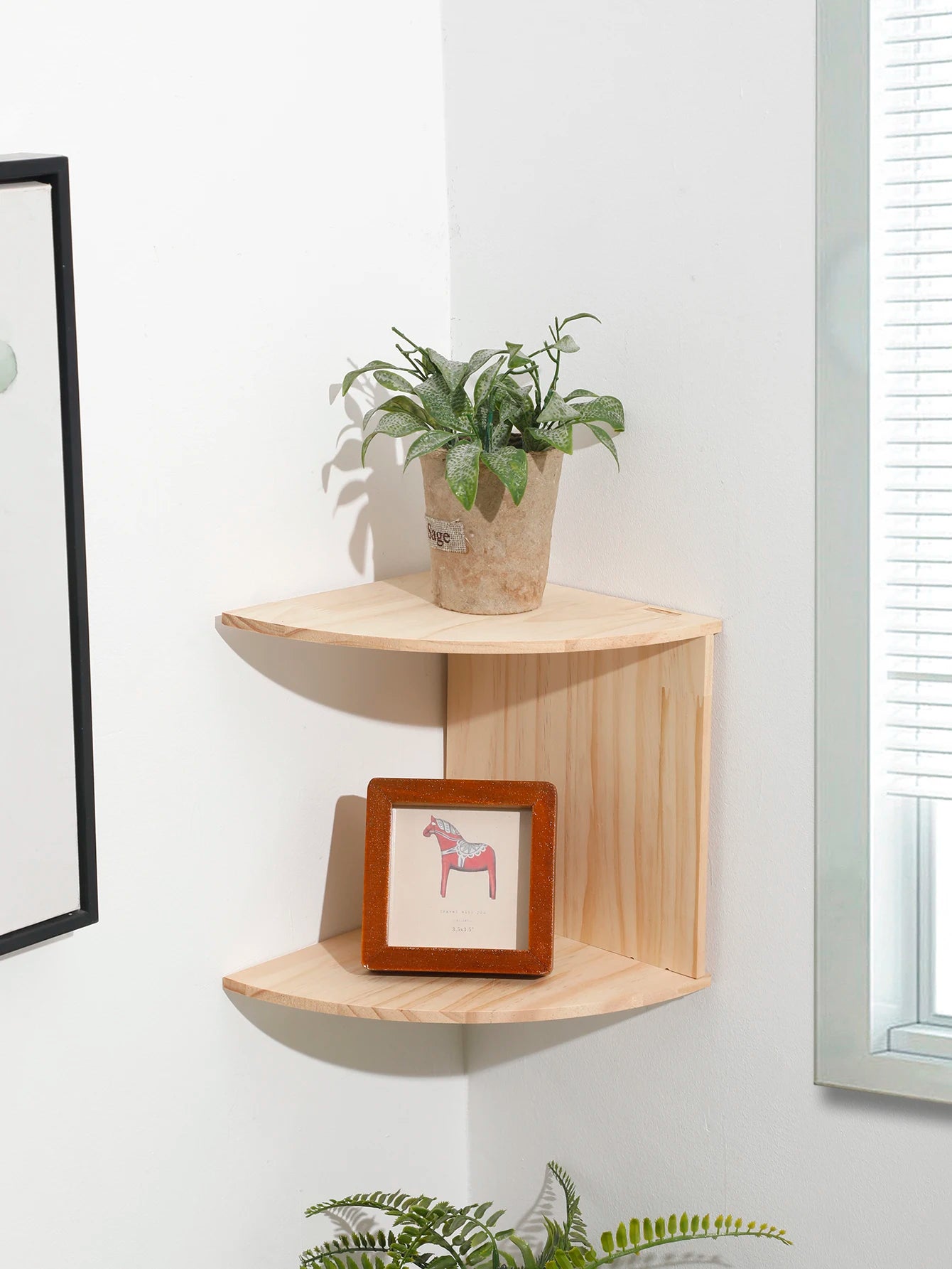 5-Tier Shelf Corner Floating Shelves