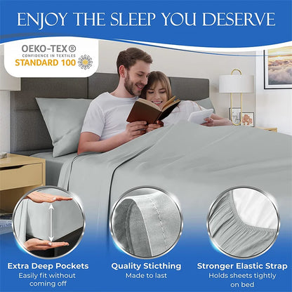 Luxury 100% Bamboo Bed Sheet Set