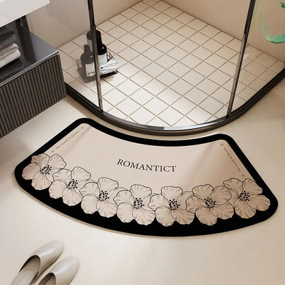 Arched Bathroom Floor Mat