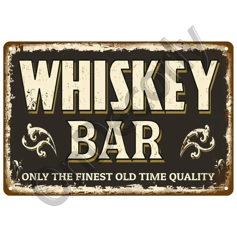 Retro Alcohol Brand Signs