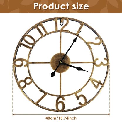 Iron Work Wall Clock