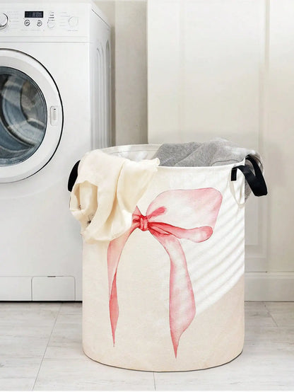 Bow tie laundry basket