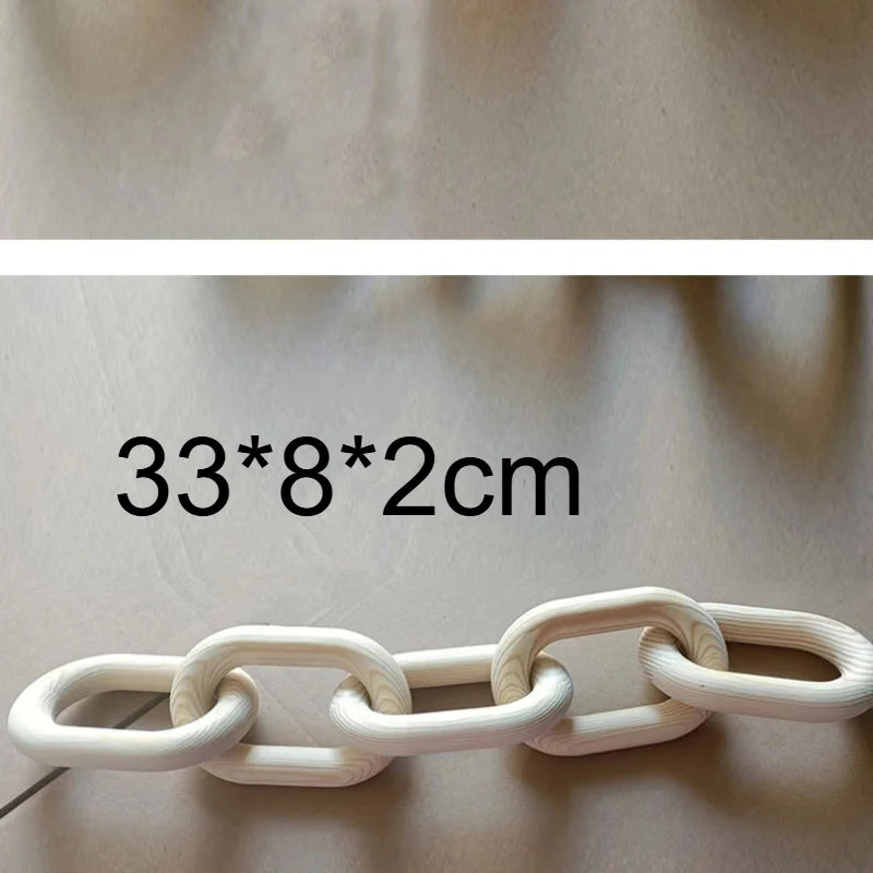 Wooden Chain Link Decor Accent