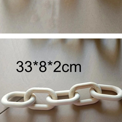 Wooden Chain Link Decor Accent