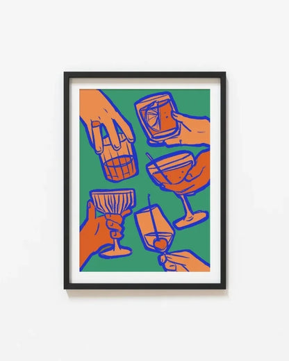 Wine Glass Alcohol Poster