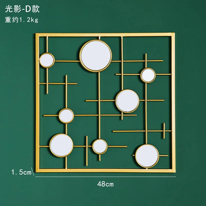 European-style round wall mirror