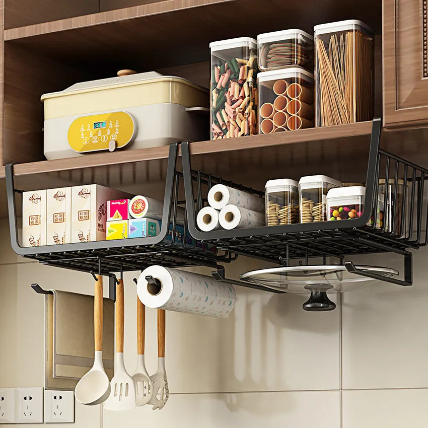 Kitchen Under Cabinet Basket Storage